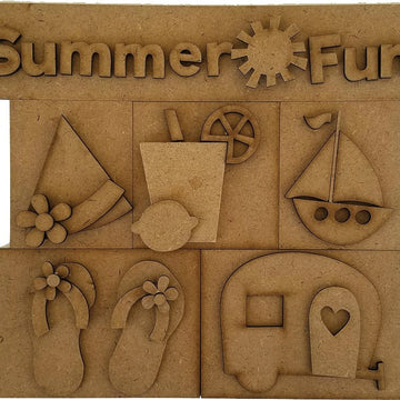 Foundations Decor Shadow Box Kit - Summer Fun