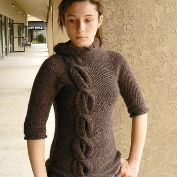 Cocoon twisted cable pullover