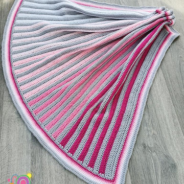 Ombre Stripes Baby Blanket