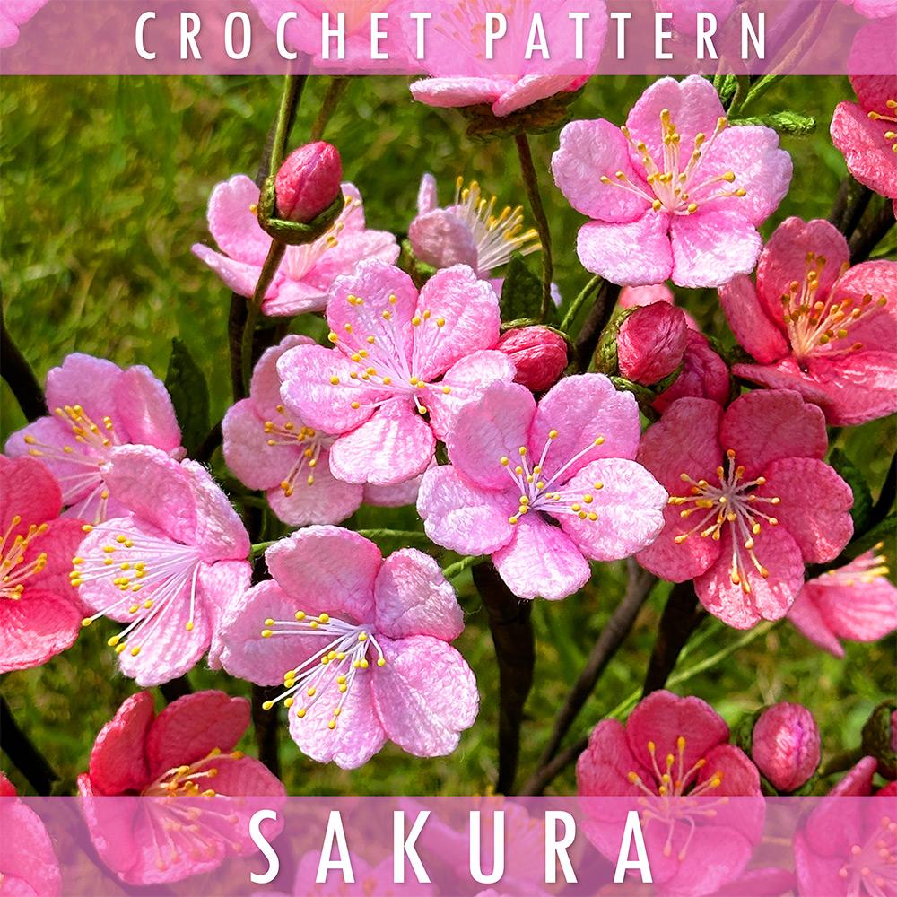Crochet Sakura Pattern (Cherry Blossom)