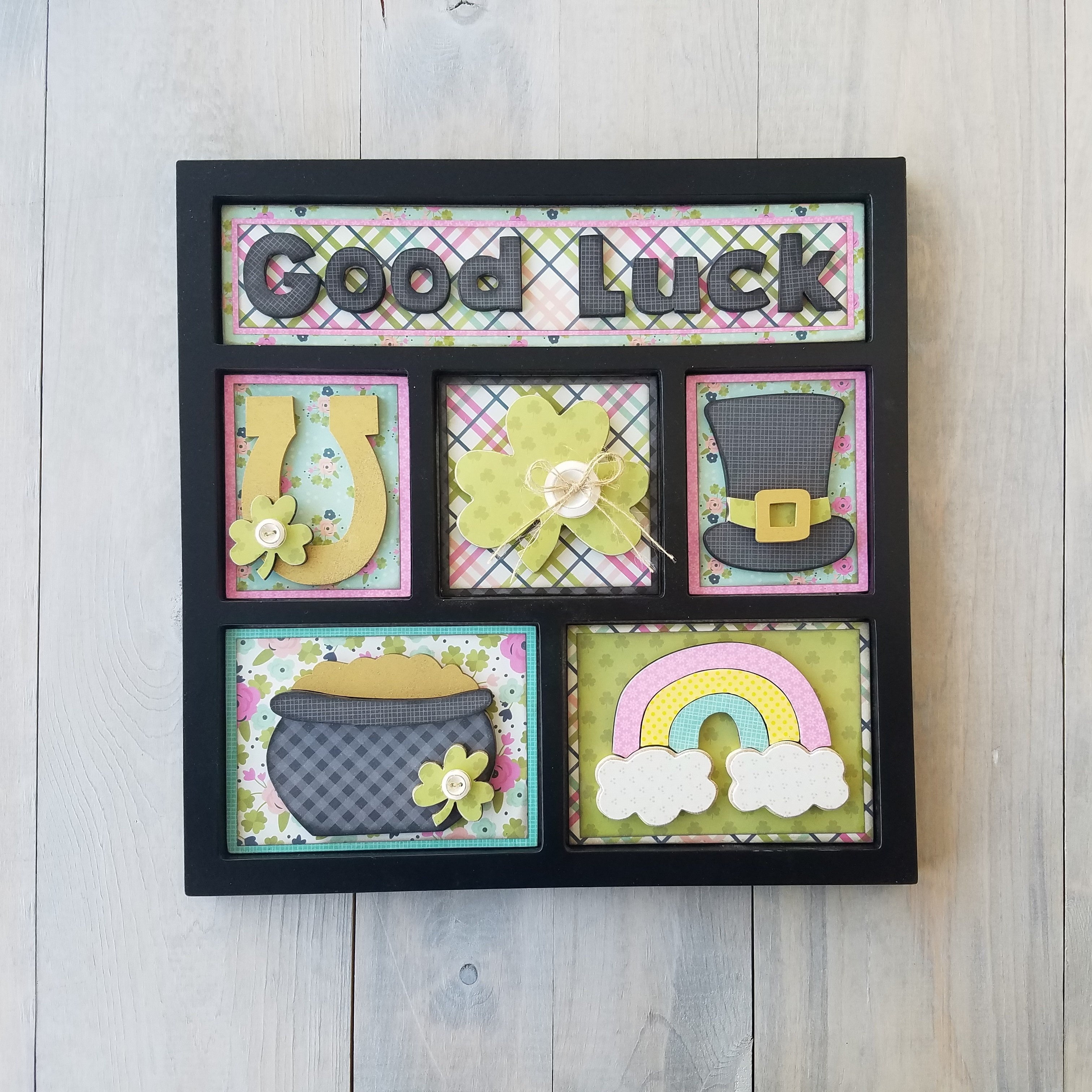 Foundations Decor Shadow Box Kit - Good Luck