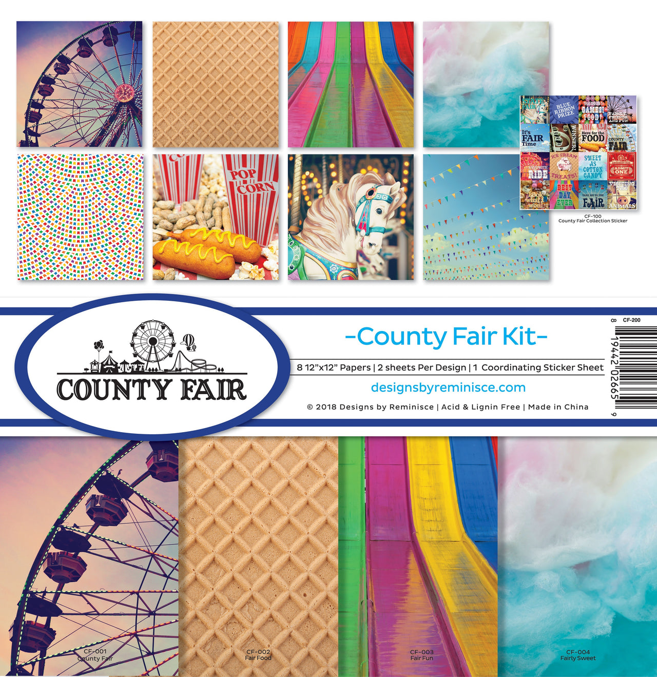 Reminisce Collection Kit 12"X12" - County Fair