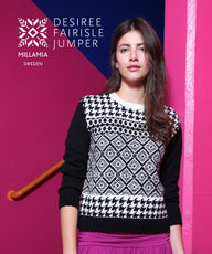 Desiree Fairisle Sweater - Knitting Pattern For Women in MillaMia Naturally Soft Merino