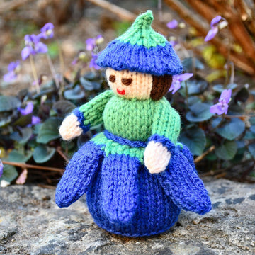 Bluebell Flower Doll Knitting Pattern - Toy Knitting Pattern