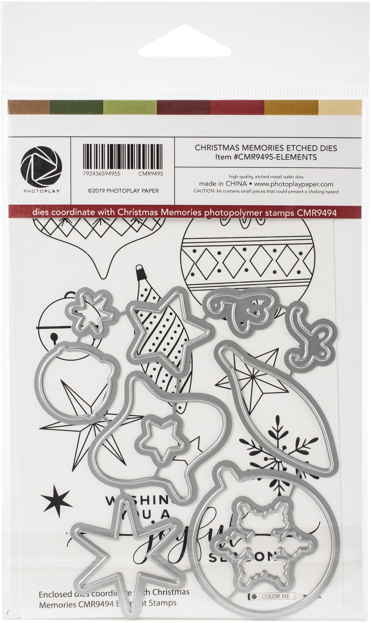 Photoplay Paper PhotoPlay Etched Die - Elements, Christmas Memories