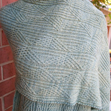 Mandelbrot Twist Stitch Shawl