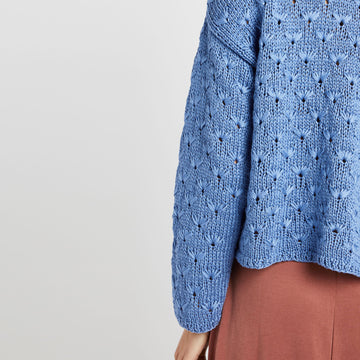 Moloko Cardigan in Wool and the Gang Tina Tape Yarn - Leaflet