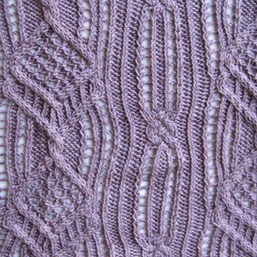 Hido Cable Lace Shawl