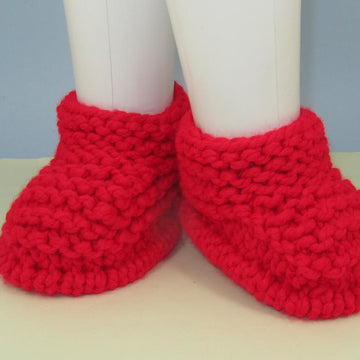 Super Chunky Simple Garter Stitch Slippers