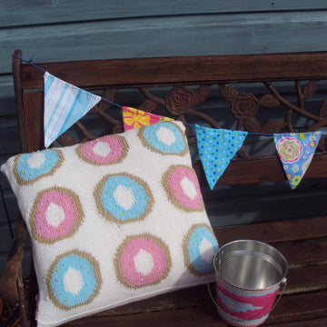 Seaside Doughnuts Cushion Cover