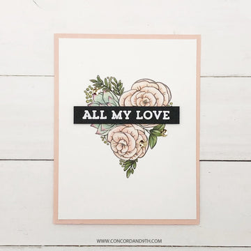 Concord & 9th Clear Stamps 3"X4" - All My Love