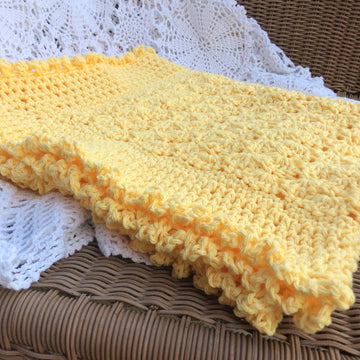 Seashell stitch throw