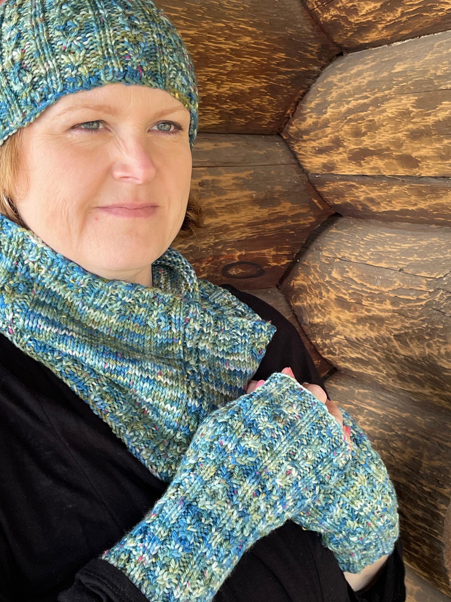 Weathering the Storm Fingerless Mitts