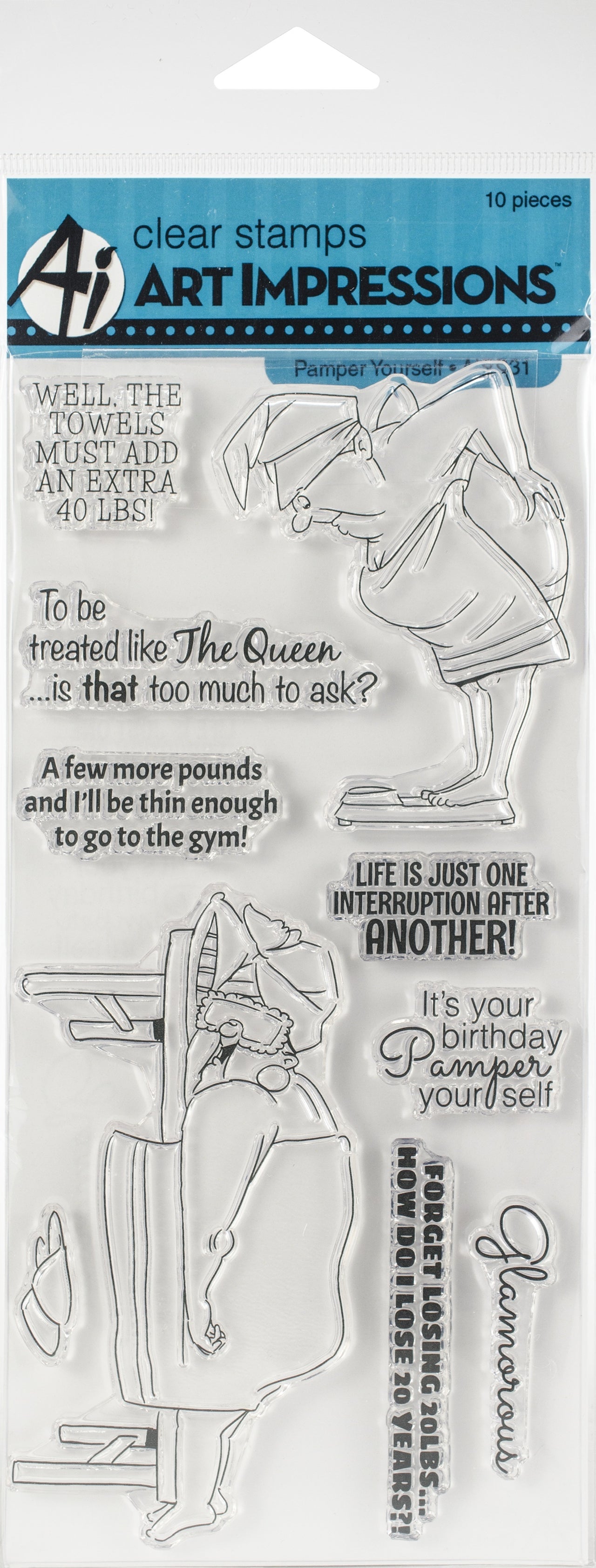 Art Impressions Clear Stamps - Pamper Yourself
