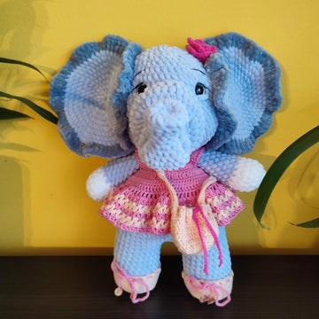 Elephant amigurumi crochet pattern