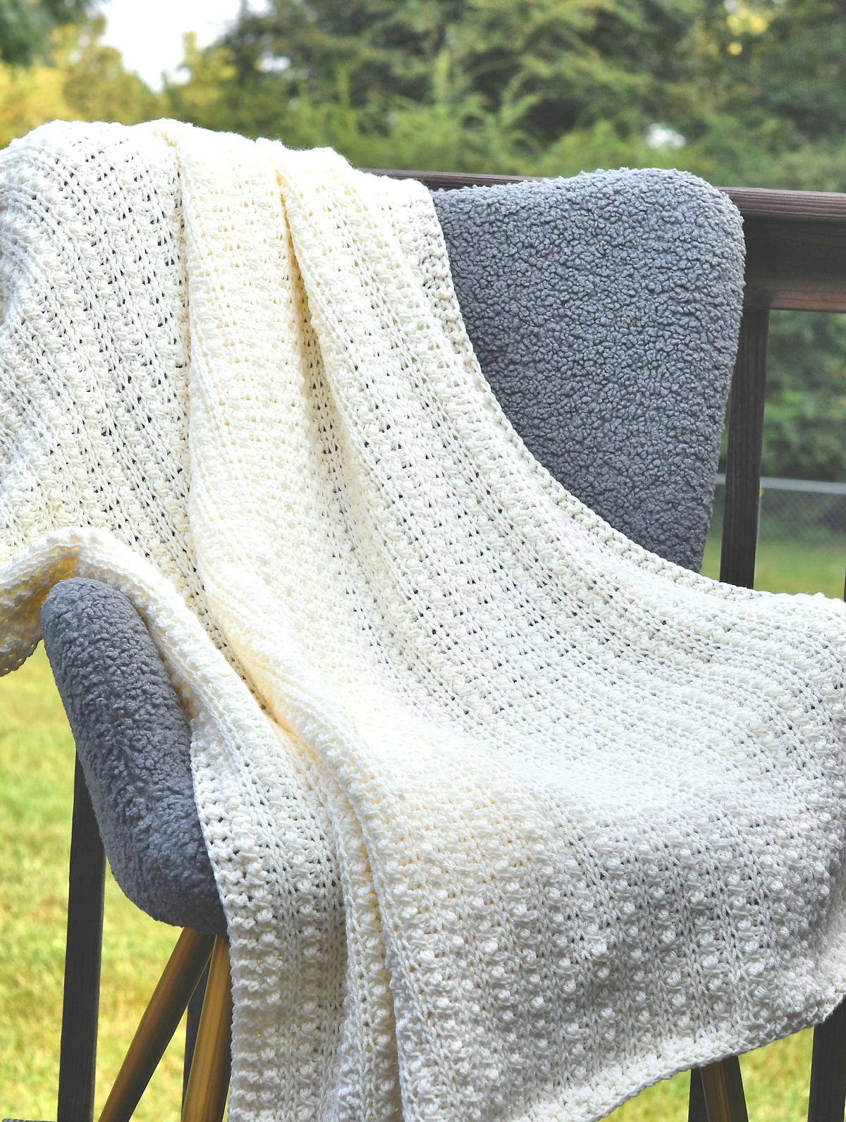 Tunisian Mini Cables Afghan