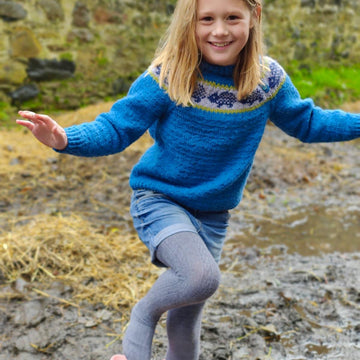 Textured Jumper With Hedgehog Yoke
