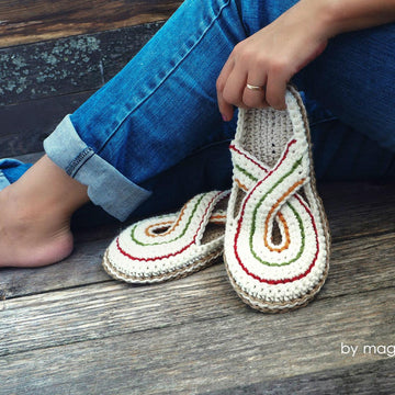 Women Twisted Slippers with Rope Soles