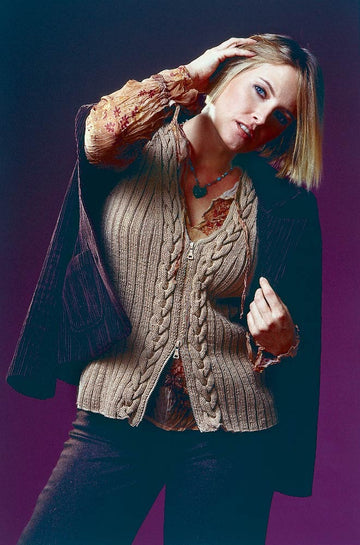 Rippenweste mit Zöpfen in Schachenmayr Merino Extrafine 170 - 5249 - Downloadable PDF