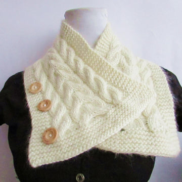 Strawberry Cabled Neckwarmer