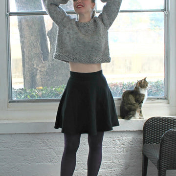 Winter Whimsy Cropped Sweater