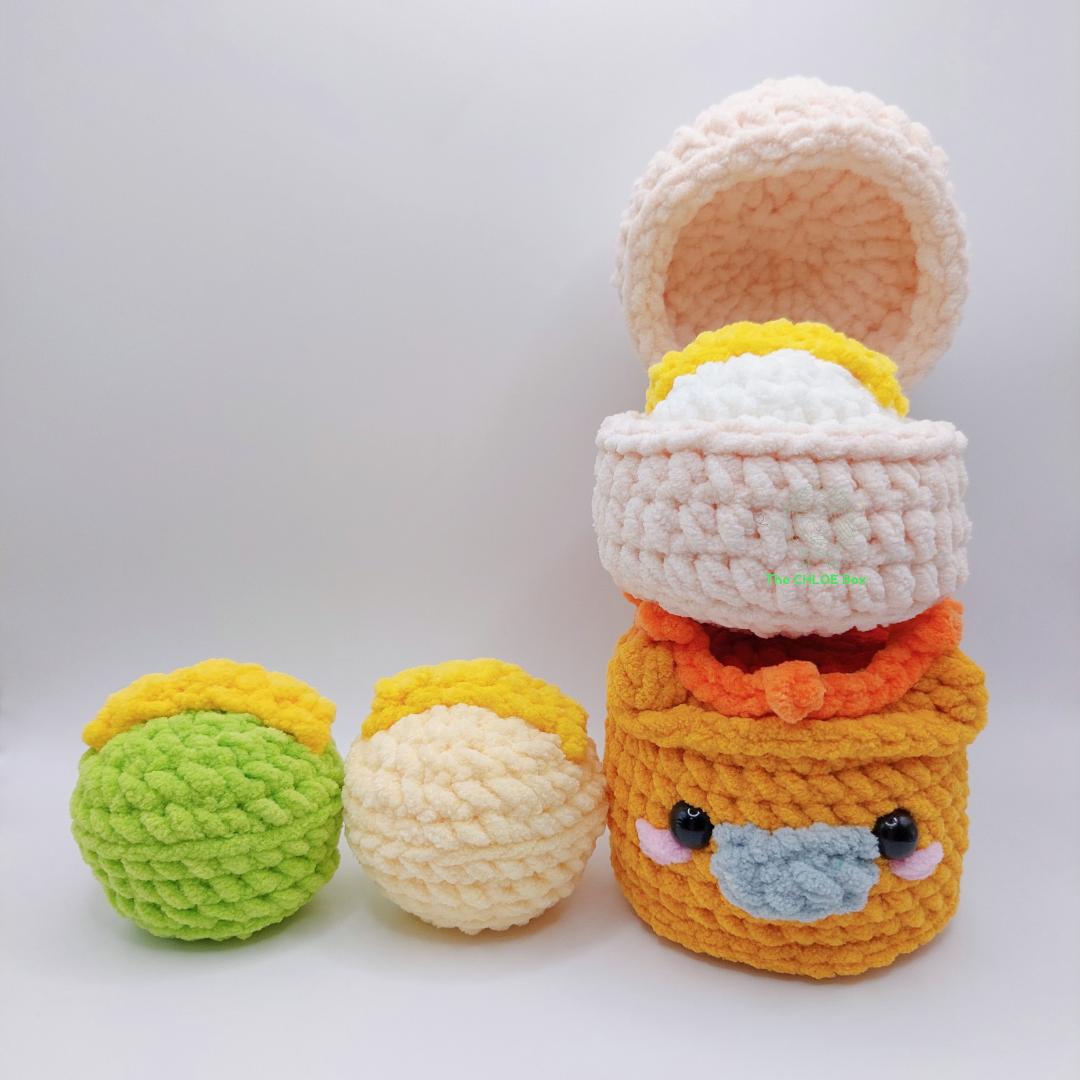 Puto the Rice Cake Making Set Amigurumi Crochet Pattern