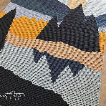 Blue Mountain Lake Blanket