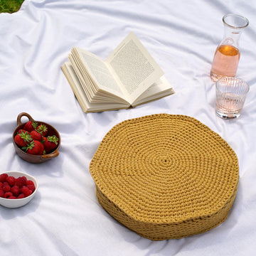 Roly - Eco-Ribbon Cushion in Paintbox Yarns Recycled Ribbon