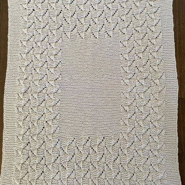 Aran Lace Baby Blanket BJ84