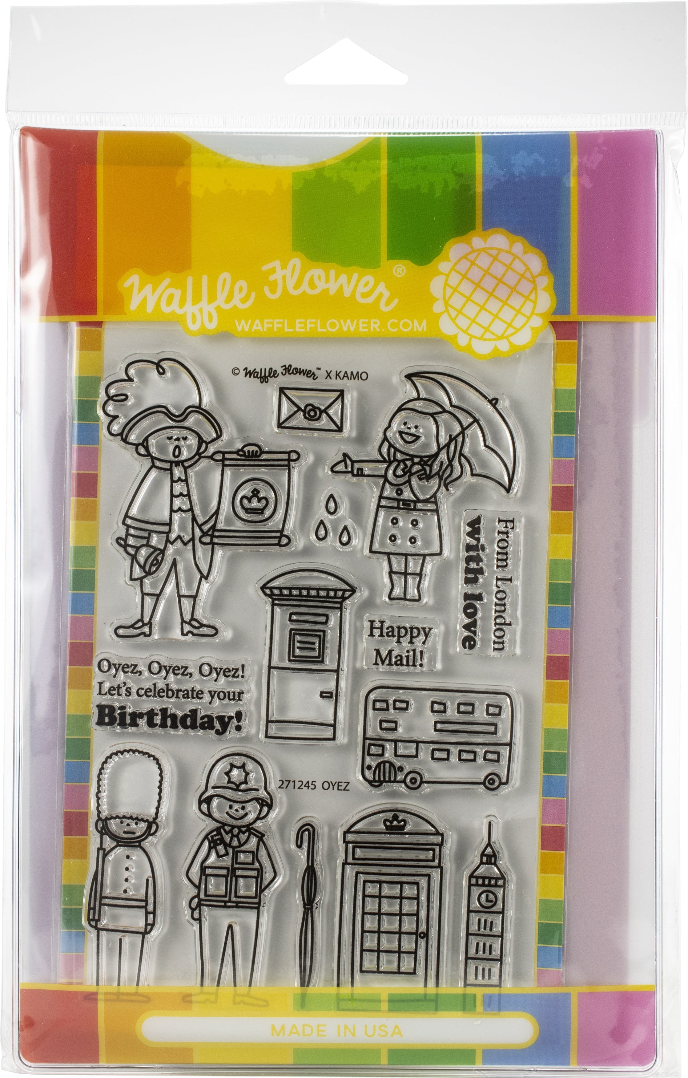 Waffle Flower Crafts Waffle Flower Stamp & Die Set - Oyez