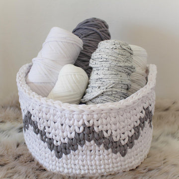 Chevron Basket Zig Zag Pattern