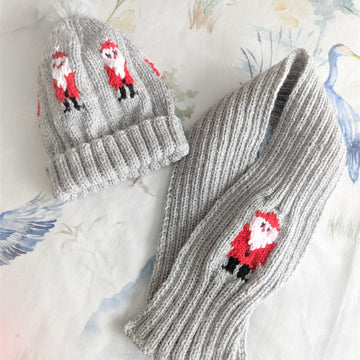 Santa Hat and Scarf Set