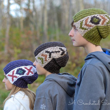 "Boho Chic" Mosaic Slouch