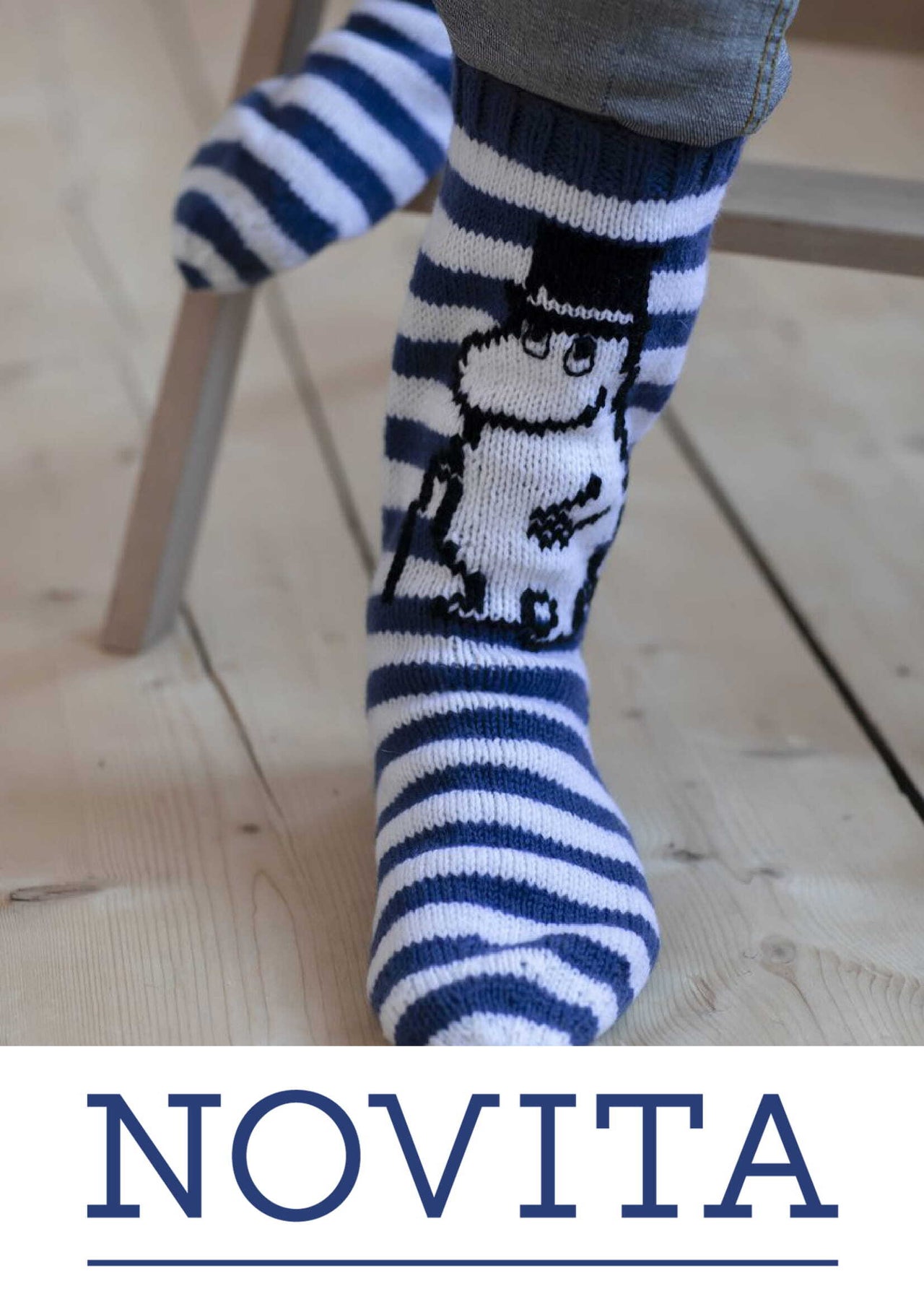 Moominpappa Socks in Novita Muumitalo - Moominhouse - Downloadable PDF