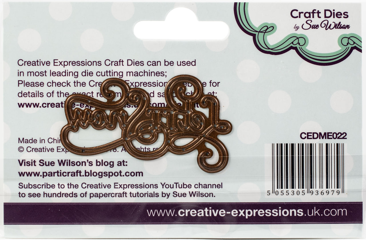 Creative Expressions Festive Craft Dies By Sue Wilson - Mini Expressions-Let It Snow