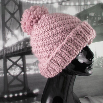 Superfast Swirl Bobble Beanie Hat Circular