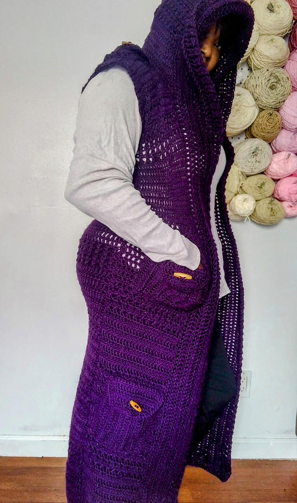 Tyrian Hooded Cargo Vest
