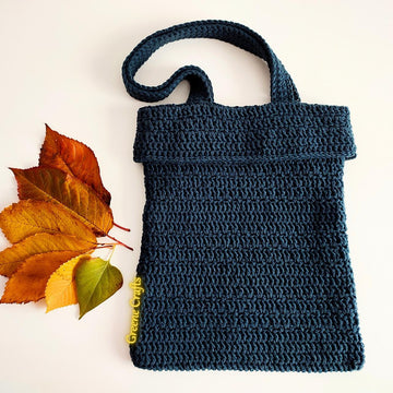Petrol Blue Tote Bag Crochet Pattern