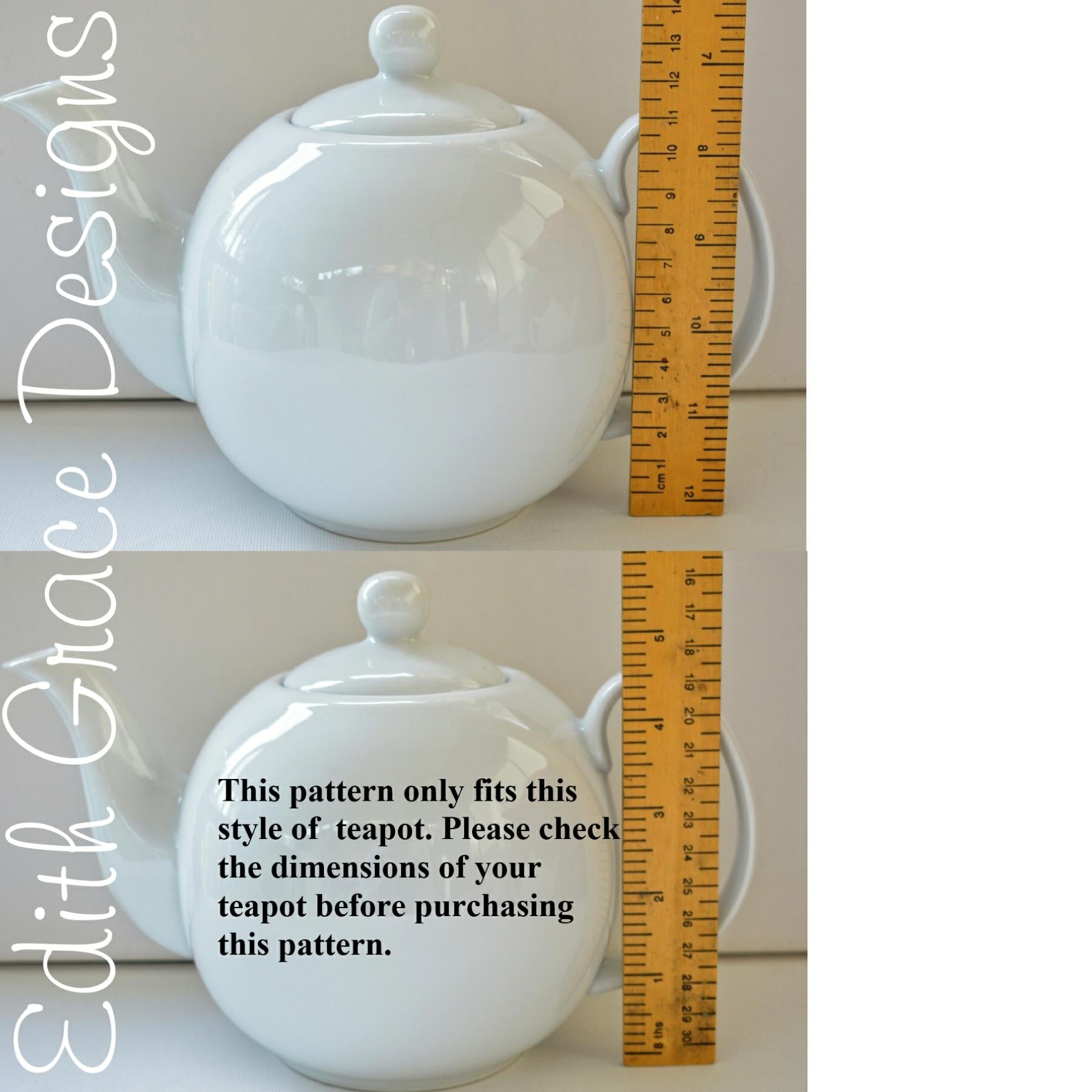 Textured Tweed 4 Cup Teapot Cosy Knitting Pattern