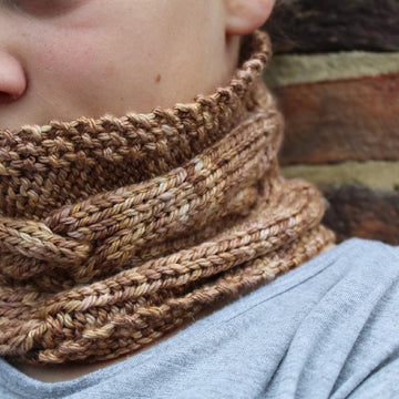 Criss Cross Cabled Cowl