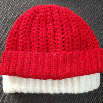 Easy puff stitch hat