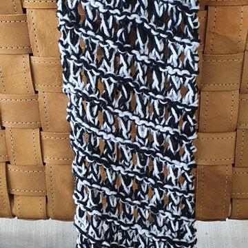 Nikita - lacy stitch double yarn scarf