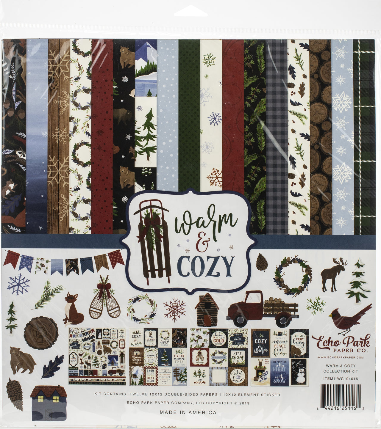 Echo Park Paper Echo Park Collection Kit 12"X12" - Warm & Cozy