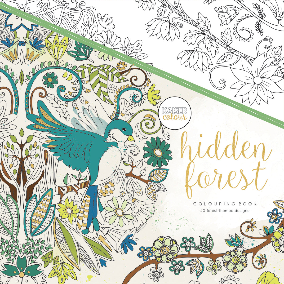 Kaisercraft KaiserColour Perfect Bound Coloring Book 9.75"X9.75" - Hidden Forest
