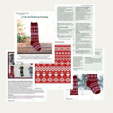 A FairIsle Christmas Stocking