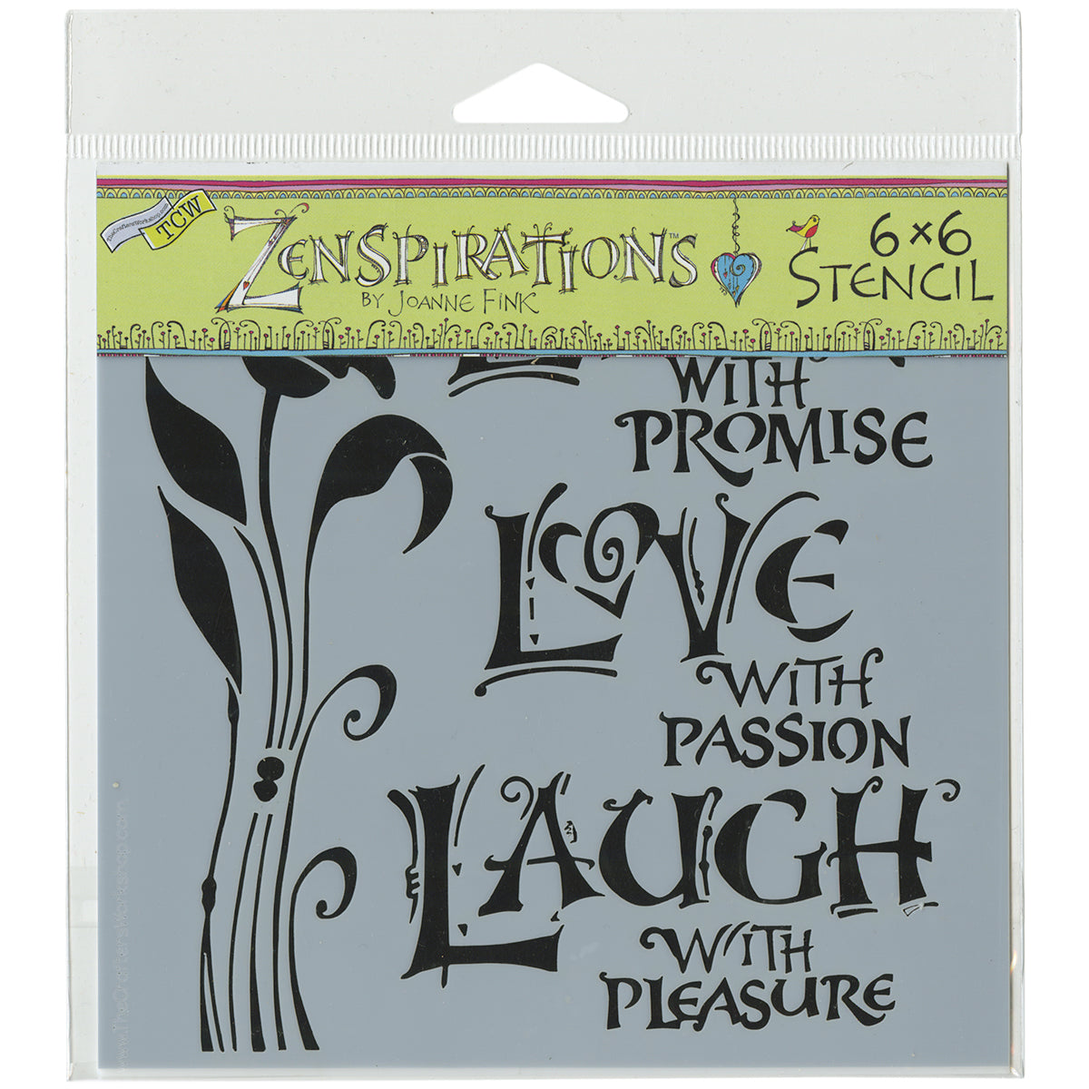 The Crafter's Workshop Crafter's Workshop Template 6"X6" - Live, Love & Laugh