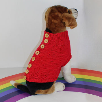Back Button Up Dog Coat