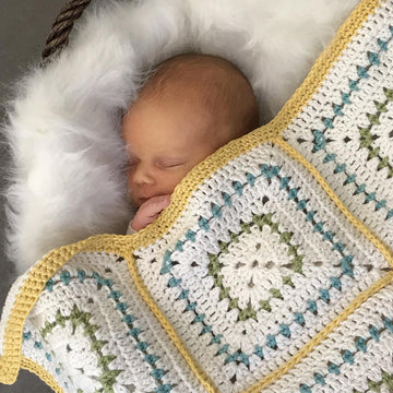 Farmhouse Square Baby Blanket