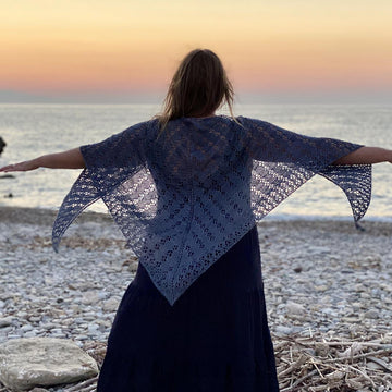 Diamond Cascade Shawl