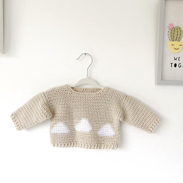 In the Clouds Baby Sweater